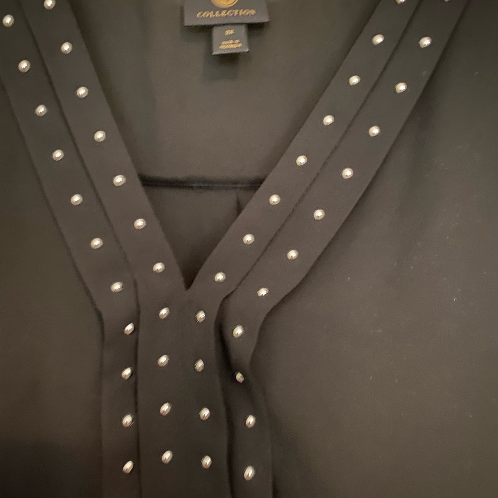 Black JM Collection Blouse - Picture 2 of 3
